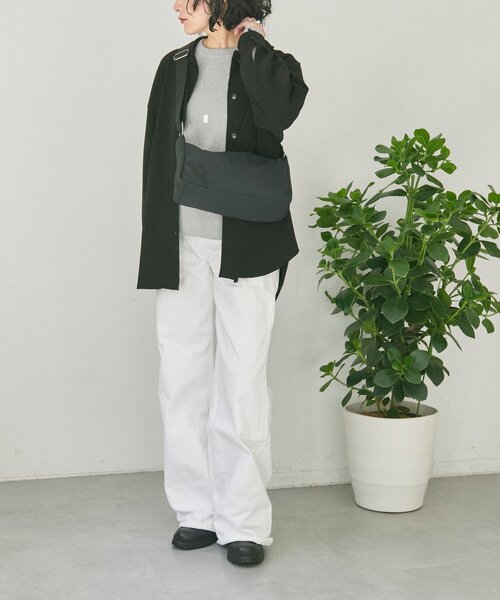 ear PAPILLONNER(イアパピヨネ)の「リングショルダーバッグ《撥水/260g》(ショルダーバッグ・レディース・カーキ/ブラック・FREE)」の9枚目の写真