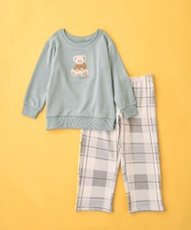 tutuanna（チュチュアンナ）の「[キッズ]温度調整 裏毛くまサガラ刺繍長袖パジャマ（ルームウェア/パジャマ）」