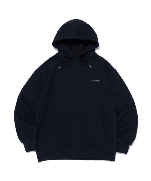 CARGOBROS(カーゴブロス)の「エッセンシャルロゴオーバーフィットフードTシャツ(ネイビー)(パーカー・メンズ・その他・SMALL/MEDIUM/LARGE/X-LARGE/S-M/M-L/L-XL/XL-XXL)」の1枚目の写真