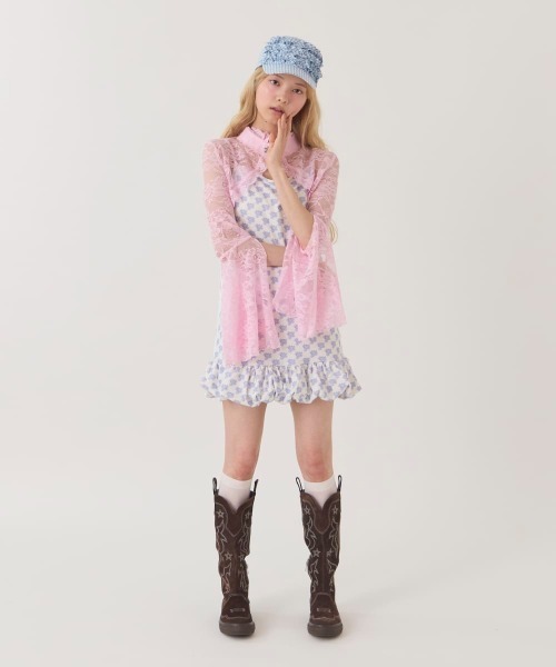 kaorinomori（カオリノモリ）の「kaorinomori  メレキャップ / カオリノモリ（キャップ・レディース・ホワイト/ピンク/ライトブルー・FREE）」の18枚目の写真