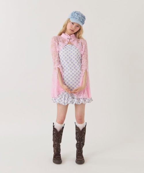 kaorinomori（カオリノモリ）の「kaorinomori  メレキャップ / カオリノモリ（キャップ・レディース・ホワイト/ピンク/ライトブルー・FREE）」の19枚目の写真