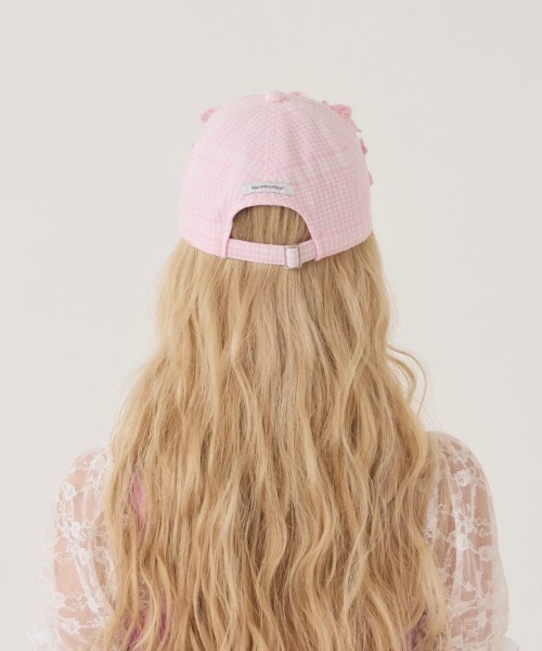 kaorinomori（カオリノモリ）の「kaorinomori  メレキャップ / カオリノモリ（キャップ・レディース・ホワイト/ピンク/ライトブルー・FREE）」の5枚目の写真