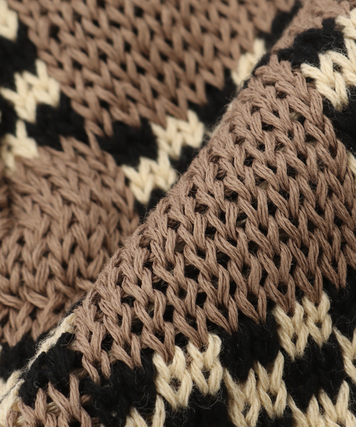 CITYSHOP（シティーショップ）の「La Maison de Lyllis NUBI 2261005：ニットキャップ（ニットキャップ/ビーニー・レディース・ブラウン・FREE）」の8枚目の写真