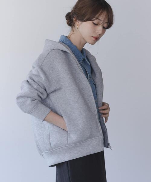 URBAN RESEARCH Sonny Label(アーバンリサーチサニーレーベル)の「ダンボールZIPコクーンフーディー(パーカー・レディース・ライトグレー/ネイビー/チャコールグレー・FREE)」の16枚目の写真