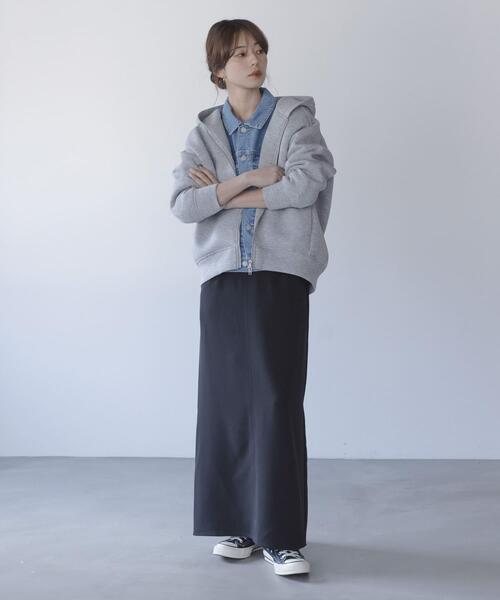 URBAN RESEARCH Sonny Label(アーバンリサーチサニーレーベル)の「ダンボールZIPコクーンフーディー(パーカー・レディース・ライトグレー/ネイビー/チャコールグレー・FREE)」の18枚目の写真