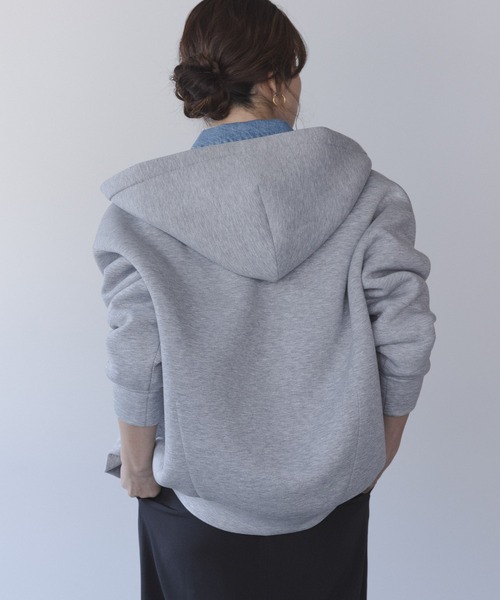 URBAN RESEARCH Sonny Label（アーバンリサーチサニーレーベル）の「『ZOZO先行予約』ダンボールZIPコクーンフーディ-（パーカー・レディース・ライトグレー/ネイビー/チャコールグレー・FREE）」の7枚目の写真