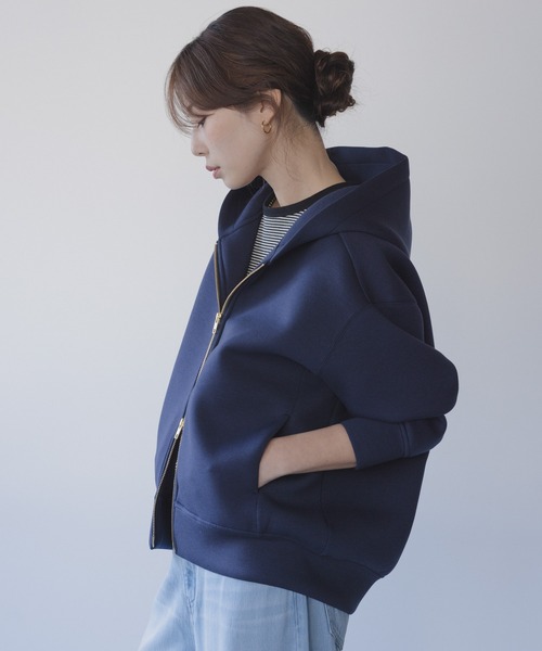 URBAN RESEARCH Sonny Label（アーバンリサーチサニーレーベル）の「『ZOZO先行予約』ダンボールZIPコクーンフーディ-（パーカー・レディース・ライトグレー/ネイビー/チャコールグレー・FREE）」の13枚目の写真