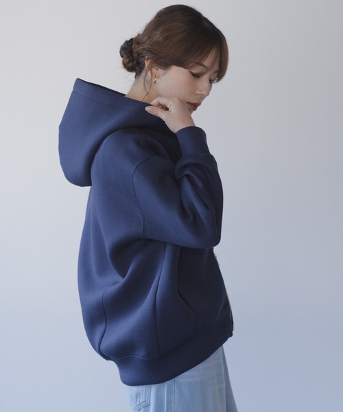 URBAN RESEARCH Sonny Label（アーバンリサーチサニーレーベル）の「『ZOZO先行予約』ダンボールZIPコクーンフーディ-（パーカー・レディース・ライトグレー/ネイビー/チャコールグレー・FREE）」の14枚目の写真