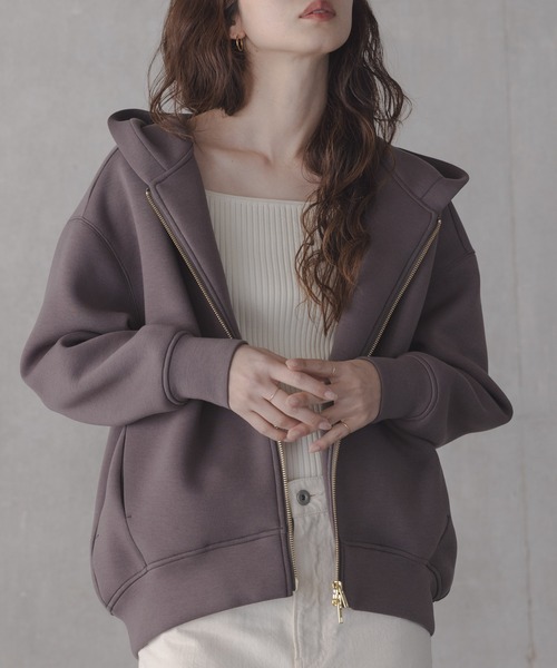 URBAN RESEARCH Sonny Label（アーバンリサーチサニーレーベル）の「『ZOZO先行予約』ダンボールZIPコクーンフーディ-（パーカー・レディース・ライトグレー/ネイビー/チャコールグレー・FREE）」の18枚目の写真