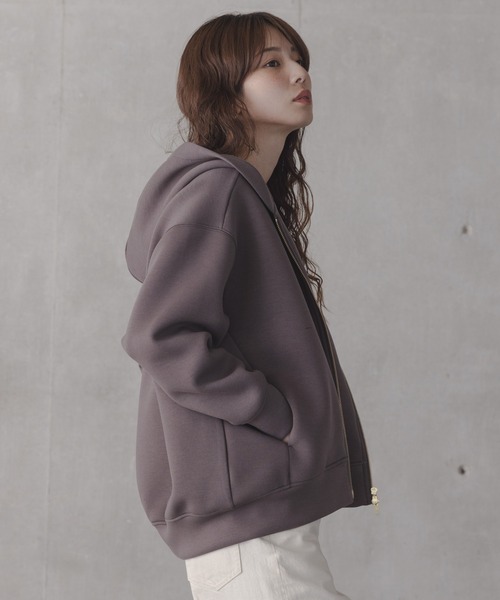 URBAN RESEARCH Sonny Label（アーバンリサーチサニーレーベル）の「『ZOZO先行予約』ダンボールZIPコクーンフーディ-（パーカー・レディース・ライトグレー/ネイビー/チャコールグレー・FREE）」の21枚目の写真