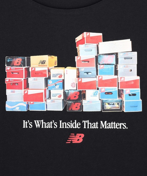 NEW BALANCE(ニューバランス)の「NEW BALANCE box t-shirt MT61H0DX(Tシャツ/カットソー・メンズ・ブラック/アッシュ・L/M)」の5枚目の写真
