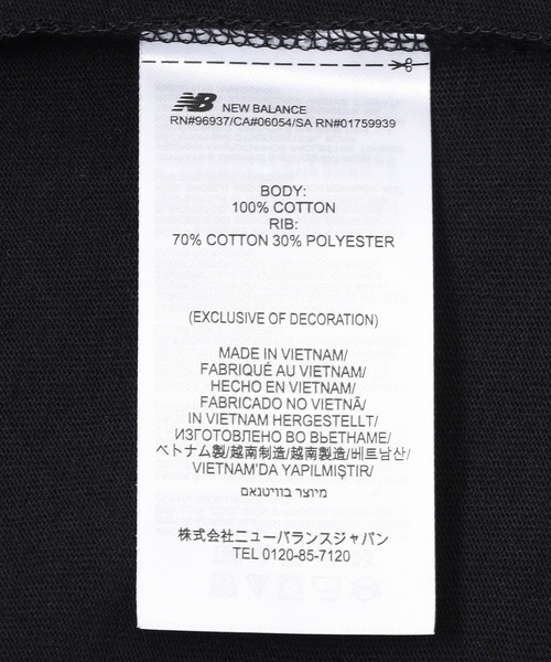 NEW BALANCE(ニューバランス)の「NEW BALANCE box t-shirt MT61H0DX(Tシャツ/カットソー・メンズ・ブラック/アッシュ・L/M)」の8枚目の写真