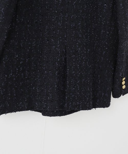Noble（ノーブル）の「《WEB＆一部店舗限定》フラッグツイードピークドラペルジャケット（テーラードジャケット・レディース・ネイビー・36）」の6枚目の写真