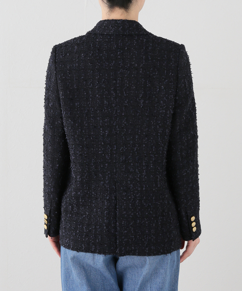 Noble（ノーブル）の「《WEB＆一部店舗限定》フラッグツイードピークドラペルジャケット（テーラードジャケット・レディース・ネイビー・36）」の17枚目の写真