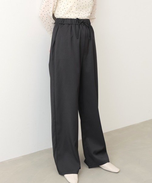 Bab(バブ)の「【セットアップ】ゆるシルエットテーラードジャケット+ウエストゴムストレートシルエットパンツ(テーラードジャケット・レディース・グレー/ブラック/モカ・FREE)」の17枚目の写真