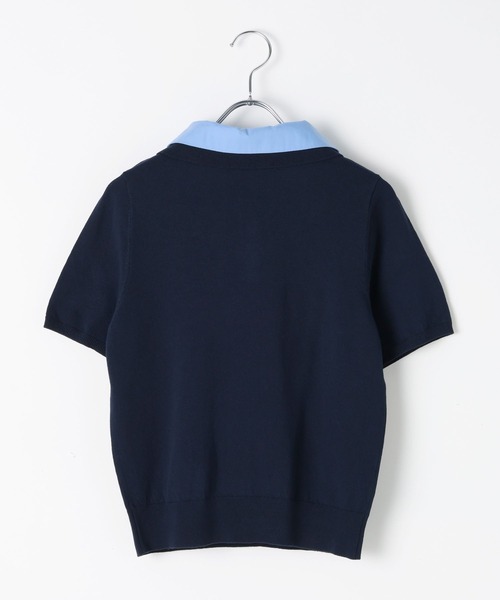 3.3 Field Trip (3.3フィールドトリップ)の「3.3 Field Trip/カラーレイヤード半袖ニット(ニット/セーター・レディース・グレー/ブルー/ネイビー・FREE)」の18枚目の写真