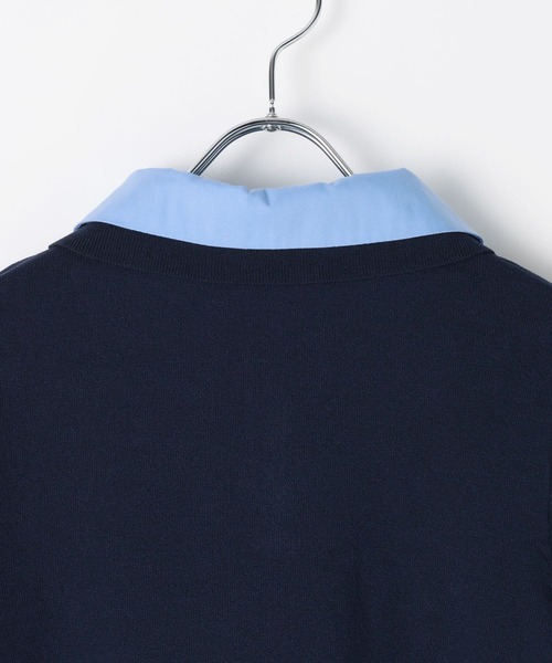 3.3 Field Trip (3.3フィールドトリップ)の「3.3 Field Trip/カラーレイヤード半袖ニット(ニット/セーター・レディース・グレー/ブルー/ネイビー・FREE)」の21枚目の写真