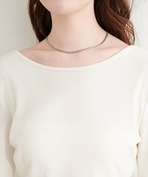 natural couture(ナチュラルクチュール)の「バルーンリブプルオーバー(Tシャツ/カットソー・レディース・ブラック/サックスブルー/ネイビー/オフホワイト・FREE)」の19枚目の写真