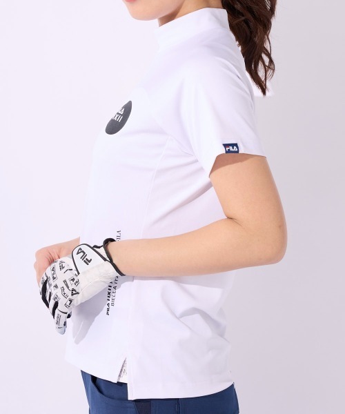 FILA GOLF(フィラゴルフ )の「モックネックシャツ(Tシャツ/カットソー・レディース・ライトピンク/ホワイト/ブラック/ライトグリーン・MEDIUM/LARGE/SMALL)」の11枚目の写真