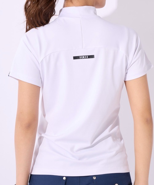 FILA GOLF(フィラゴルフ )の「モックネックシャツ(Tシャツ/カットソー・レディース・ライトピンク/ホワイト/ブラック/ライトグリーン・MEDIUM/LARGE/SMALL)」の12枚目の写真