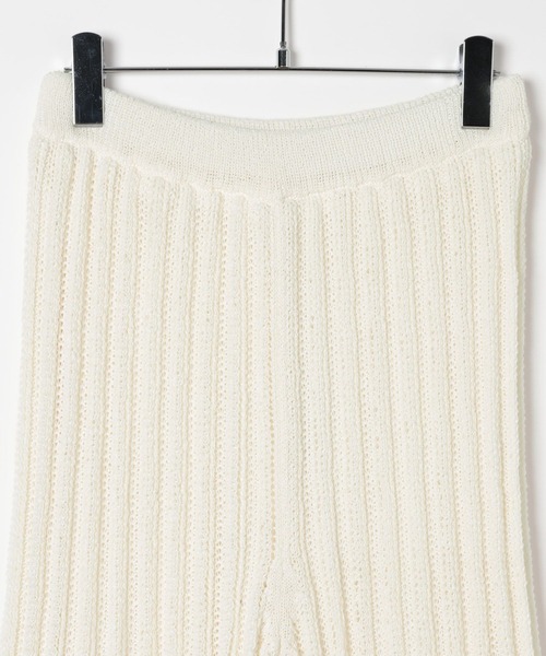 LEPSIM(レプシィム)の「5ゲージクロシェライクニットパンツ 638740(その他パンツ・レディース・オフホワイト/ブラック・FREE)」の12枚目の写真