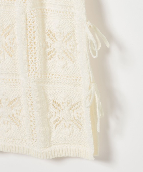 LEPSIM(レプシィム)の「5ゲージクロシェライクニットパンツ 638740(その他パンツ・レディース・オフホワイト/ブラック・FREE)」の14枚目の写真