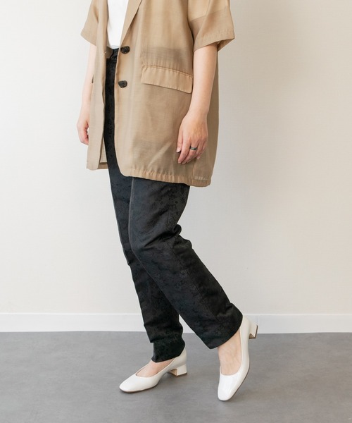 FABIO RUSCONI（ファビオルスコーニ）の「【FABIO RUSCONI】スクエアトウチャンキーヒールパンプス(F61140)（パンプス・レディース・ホワイト系その他/ブラック・38/37/36/35/39）」の16枚目の写真