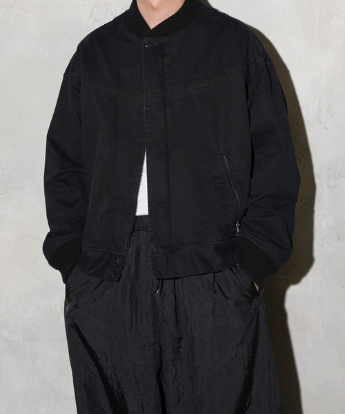 TOWNCRAFT(タウンクラフト)の「TOWNCRAFT / タウンクラフト PIGMENT DYE DERBY JACKET ピグメント加工 ダービージャケット(ブルゾン・メンズ・ブラック/グレー/オリーブ・LARGE/MEDIUM)」の6枚目の写真