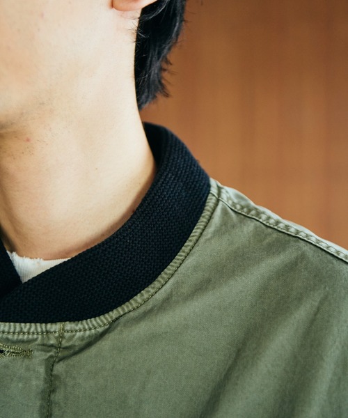 TOWNCRAFT(タウンクラフト)の「TOWNCRAFT / タウンクラフト PIGMENT DYE DERBY JACKET ピグメント加工 ダービージャケット(ブルゾン・メンズ・ブラック/グレー/オリーブ・LARGE/MEDIUM)」の5枚目の写真