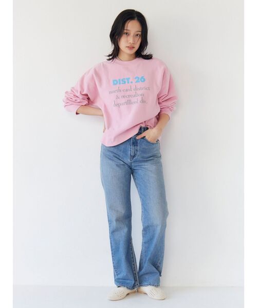 Ungrid（アングリッド）の「【WEB限定】フロントロゴルーズスウェット（スウェット・レディース・グリーン/ピンク/ライトグレー/チャコールグレー・FREE）」の11枚目の写真