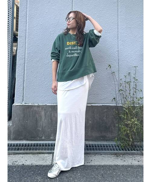 Ungrid（アングリッド）の「【WEB限定】フロントロゴルーズスウェット（スウェット・レディース・グリーン/ピンク/ライトグレー/チャコールグレー・FREE）」の20枚目の写真