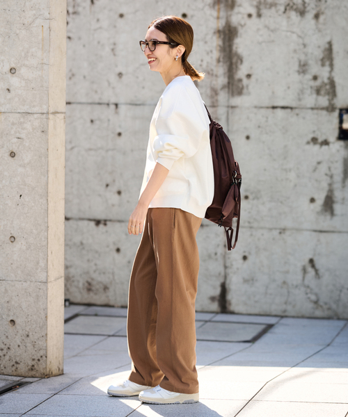 FRAMeWORK（フレームワーク）の「CHAMPION/チャンピオン 別注JERSEY EASYパンツ（スウェットパンツ・レディース・ブラック/ベージュ/キャメル・FREE）」の12枚目の写真