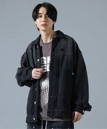 Danke Schon デニムライダースジャケット ダメージ加工 DANKE SCHON（ダンケシェーン） デニムジャケット gジャン DankeSchon