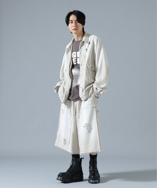 DANKE SCHON(ダンケシェーン)の「DankeSchon/ダンケシェーン/SULFUR SWEAT 2ND JACKET(デニムジャケット・メンズ・ブラック/ホワイト・L/M/S)」の11枚目の写真