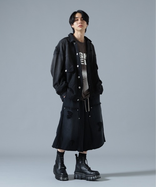 DANKE SCHON(ダンケシェーン)の「DankeSchon/ダンケシェーン/SULFUR SWEAT 2ND JACKET(デニムジャケット・メンズ・ブラック/ホワイト・L/M/S)」の9枚目の写真
