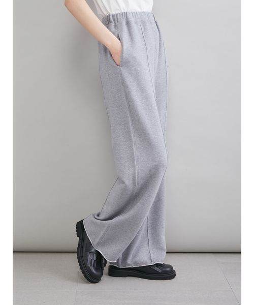 Mila Owen(ミラオーウェン)の「ストレートスエットパンツ(スウェットパンツ・レディース・チャコールグレー/グレー/アイボリー・1/0)」の12枚目の写真