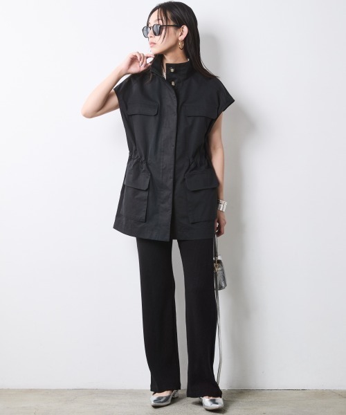 CHIC STYLE(シックスタイル)の「アウトポケットベスト<大きいサイズ有>シックスタイル(その他アウター・レディース・ベージュ/ブラック・4L/5L/M/L/LL/3L)」の16枚目の写真