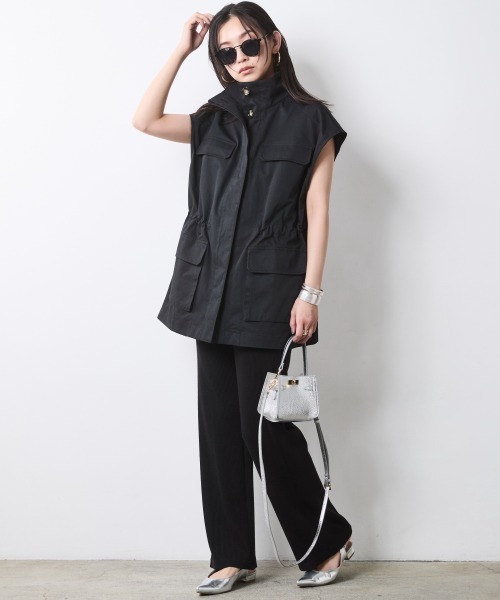 CHIC STYLE(シックスタイル)の「アウトポケットベスト<大きいサイズ有>シックスタイル(その他アウター・レディース・ベージュ/ブラック・4L/5L/M/L/LL/3L)」の17枚目の写真