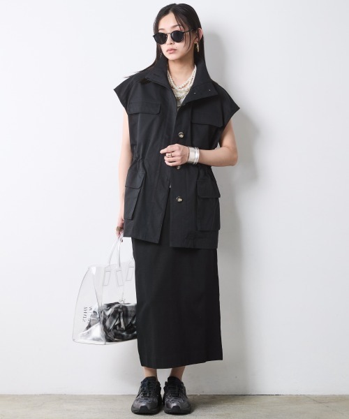 CHIC STYLE(シックスタイル)の「アウトポケットベスト<大きいサイズ有>シックスタイル(その他アウター・レディース・ベージュ/ブラック・4L/5L/M/L/LL/3L)」の21枚目の写真