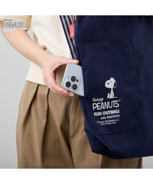 Vintage PEANUTS(ビンテージピーナッツ)の「ルートート / SNOOPY スヌーピー IP.トール.マエカケ.ピーナッツ-1F(ショルダーバッグ・レディース・その他1/その他2/その他3・FREE)」の14枚目の写真