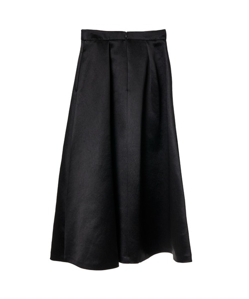 Her lip to(ハーリップトゥー)の「Shine Satin Volume Long Skirt(スカート・レディース・ブラック・M/S)」の6枚目の写真