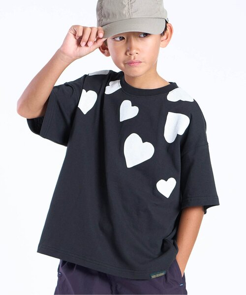 F.O.KIDS（エフオーキッズ）の「BRUH UPPER SIDE PRINT　Tee（Tシャツ/カットソー・キッズ・ブラック/オフホワイト・110/100/160/150/140/130/120）」の2枚目の写真
