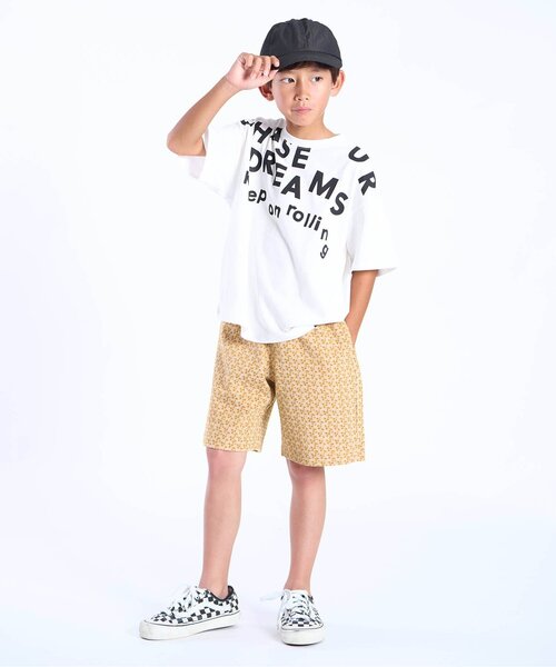 F.O.KIDS（エフオーキッズ）の「BRUH UPPER SIDE PRINT　Tee（Tシャツ/カットソー・キッズ・ブラック/オフホワイト・110/100/160/150/140/130/120）」の9枚目の写真