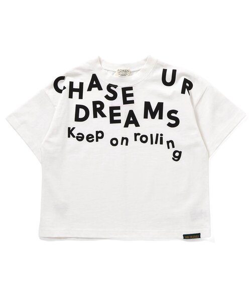 F.O.KIDS（エフオーキッズ）の「BRUH UPPER SIDE PRINT　Tee（Tシャツ/カットソー・キッズ・ブラック/オフホワイト・110/100/160/150/140/130/120）」の12枚目の写真