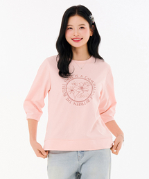 レディース 袖ボリューム 7部 スウェットTシャツ-FARG5169B0P