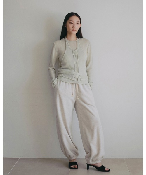 anuke(アンヌーク)の「Fleece Rough Pants(スラックス・レディース・ピンク/チャコールグレー/オートミール・38inch/36inch)」の10枚目の写真