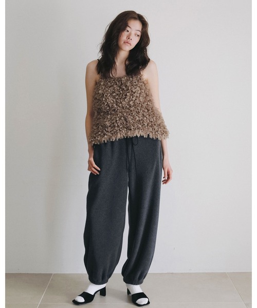 anuke(アンヌーク)の「Fleece Rough Pants(スラックス・レディース・ピンク/チャコールグレー/オートミール・38inch/36inch)」の22枚目の写真