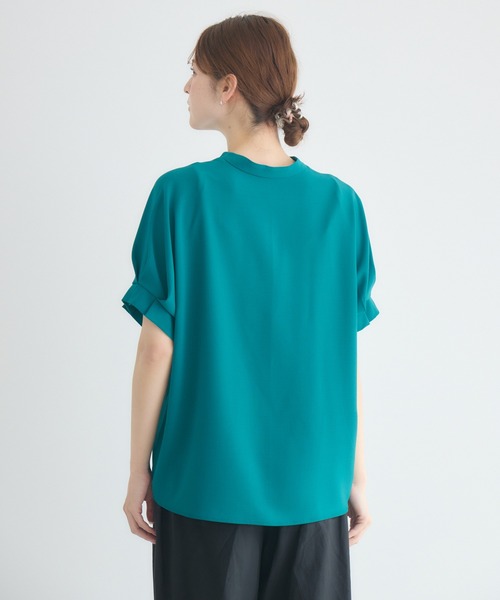 KATHARINE ROSS（キャサリンロス）の「【KATHARINE ROSS】【COOL】袖タックブラウス（シャツ/ブラウス・レディース・ベージュ/ブルー/チャコールグレー・FREE）」の6枚目の写真