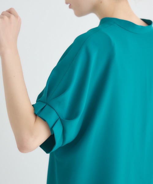 KATHARINE ROSS（キャサリンロス）の「【KATHARINE ROSS】【COOL】袖タックブラウス（シャツ/ブラウス・レディース・ベージュ/ブルー/チャコールグレー・FREE）」の10枚目の写真