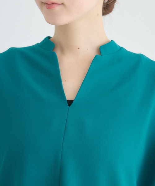 KATHARINE ROSS（キャサリンロス）の「【KATHARINE ROSS】【COOL】袖タックブラウス（シャツ/ブラウス・レディース・ベージュ/ブルー/チャコールグレー・FREE）」の7枚目の写真